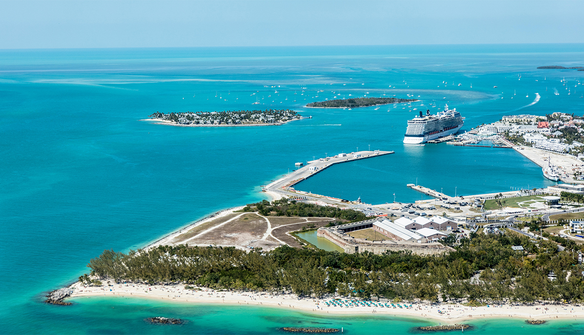 An Aerial View Of Key West, Florida