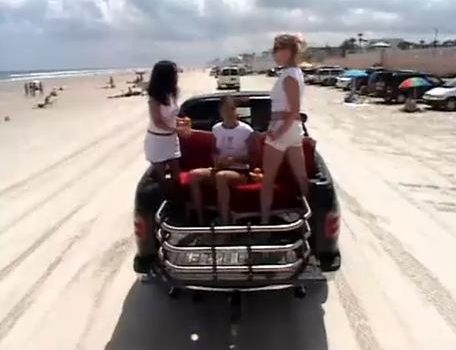 Driving On The Daytona Beach Video