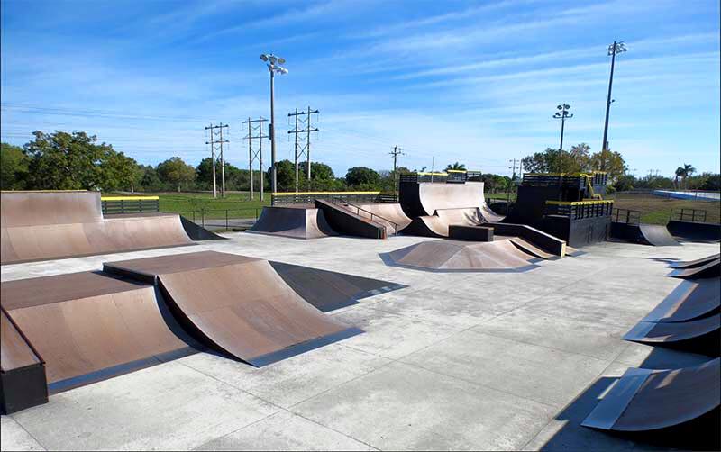 Bicycle And Skateboard At Brian Piccolo Park, Florida