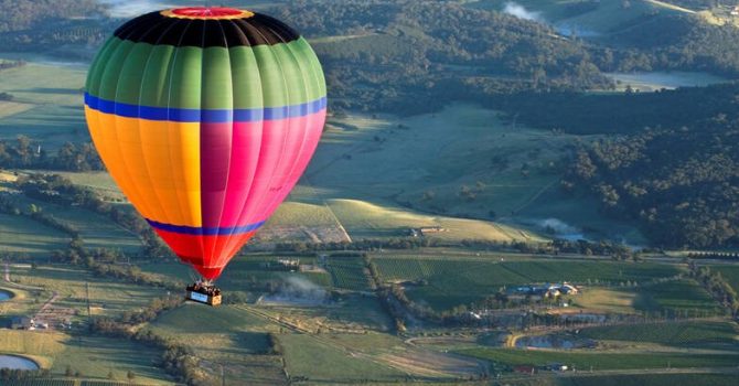 Hot Air Balloon Rides In FL With Big Red Balloon