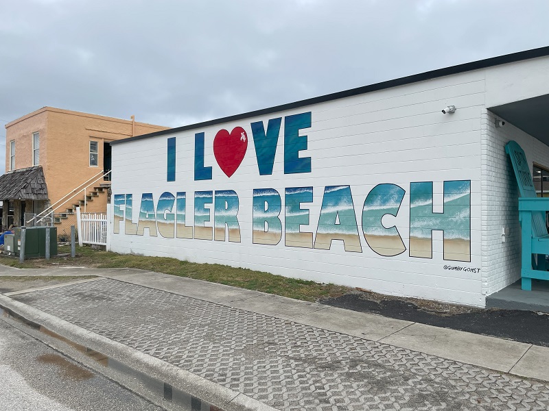 I Love Flagler Beach Sign